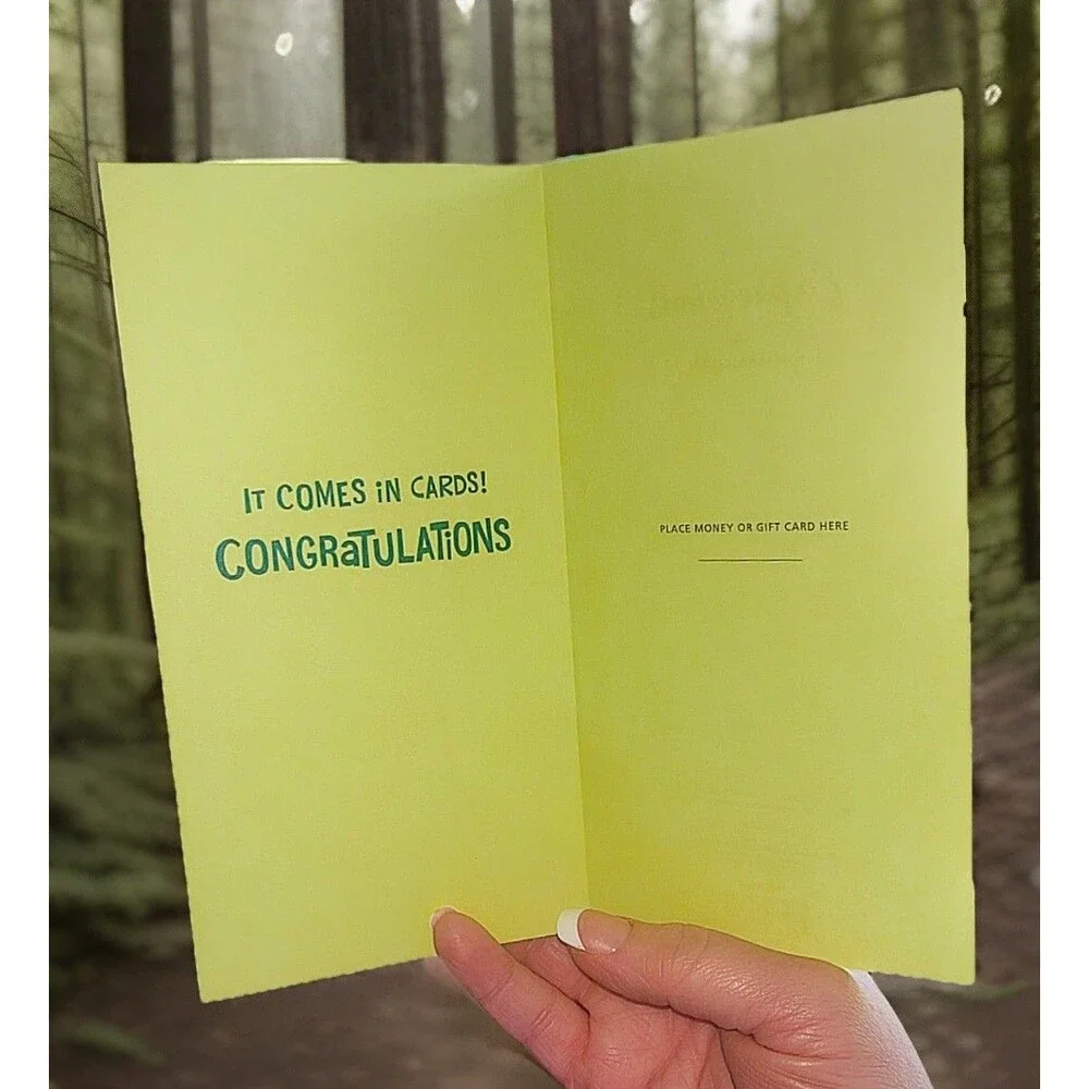 Hallmark Grad Card “Money Doesn’t Grow On Trees It Comes In Cards” Money Holder